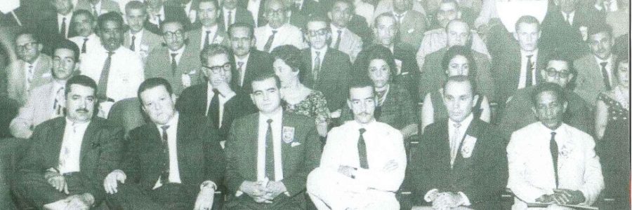 1961 – Servidores da UFRGS durante a 1ª convenção nacional de funcionários públicos no RJ